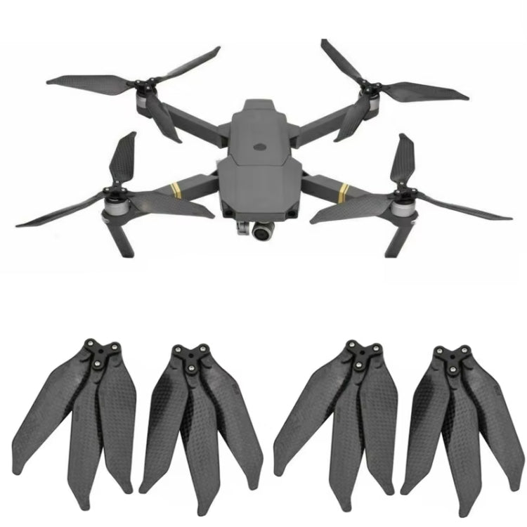 For DJI Mavic 2 Pro / Zoom 8743F Carbon Fiber Three-blade Propeller, 1pair, 2pairs For DJI Mavic 2 Pro / Zoom 8743F Carbon Fiber Three-blade Propeller, 1pair, 2pairs